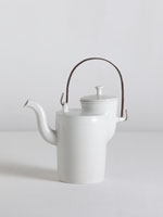 Bauhaus teapot with iron handle