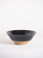 bowl with tenmoku glaze