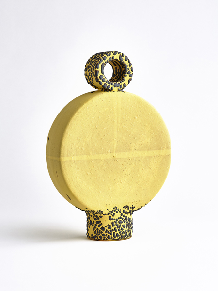 yellow pilgrim vase